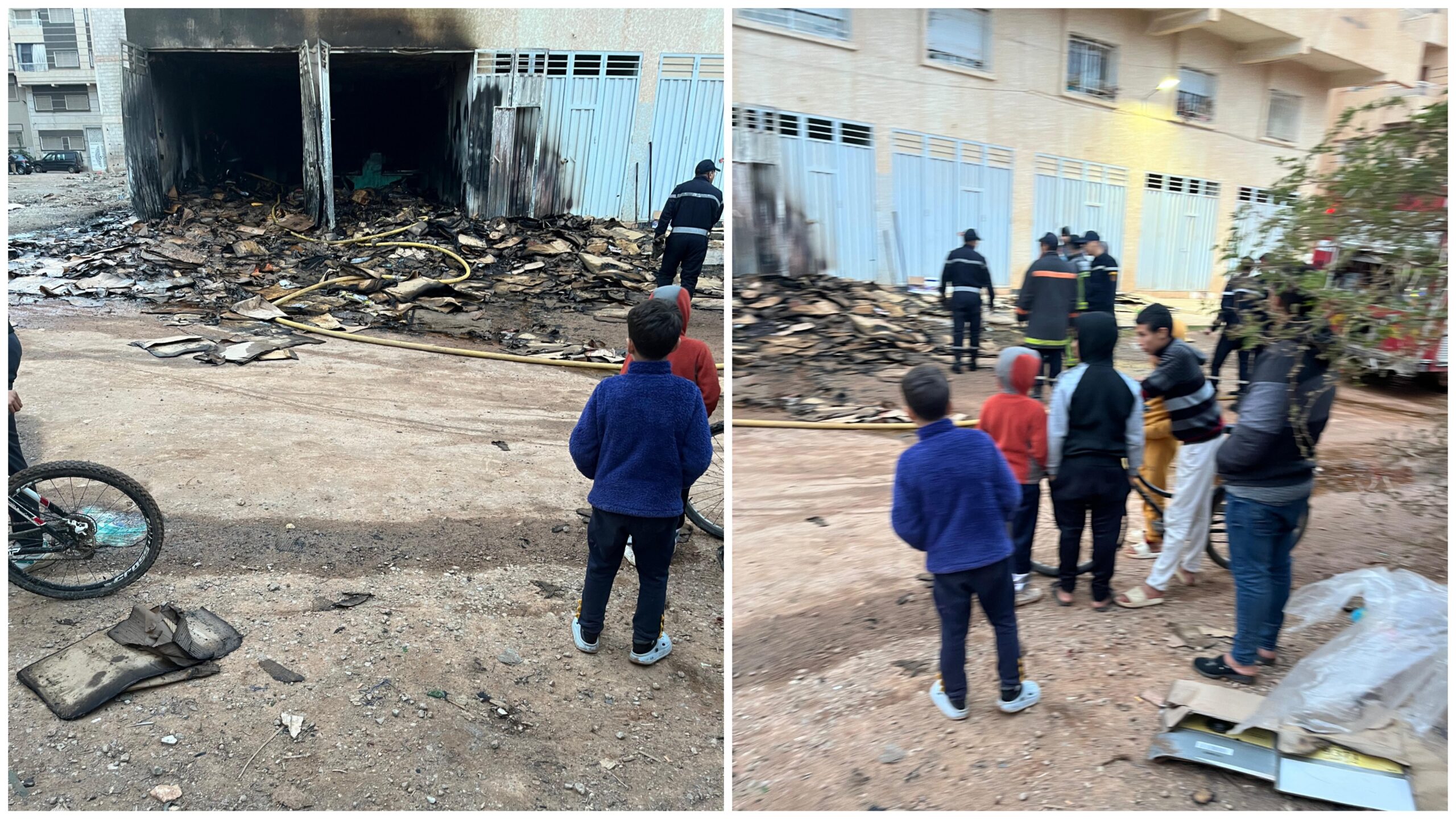 اندلاع حريق بمصنع للورق والكرتون بالمنطقة الصناعية أولاد حمو دون تسجيل خسائر بشرية